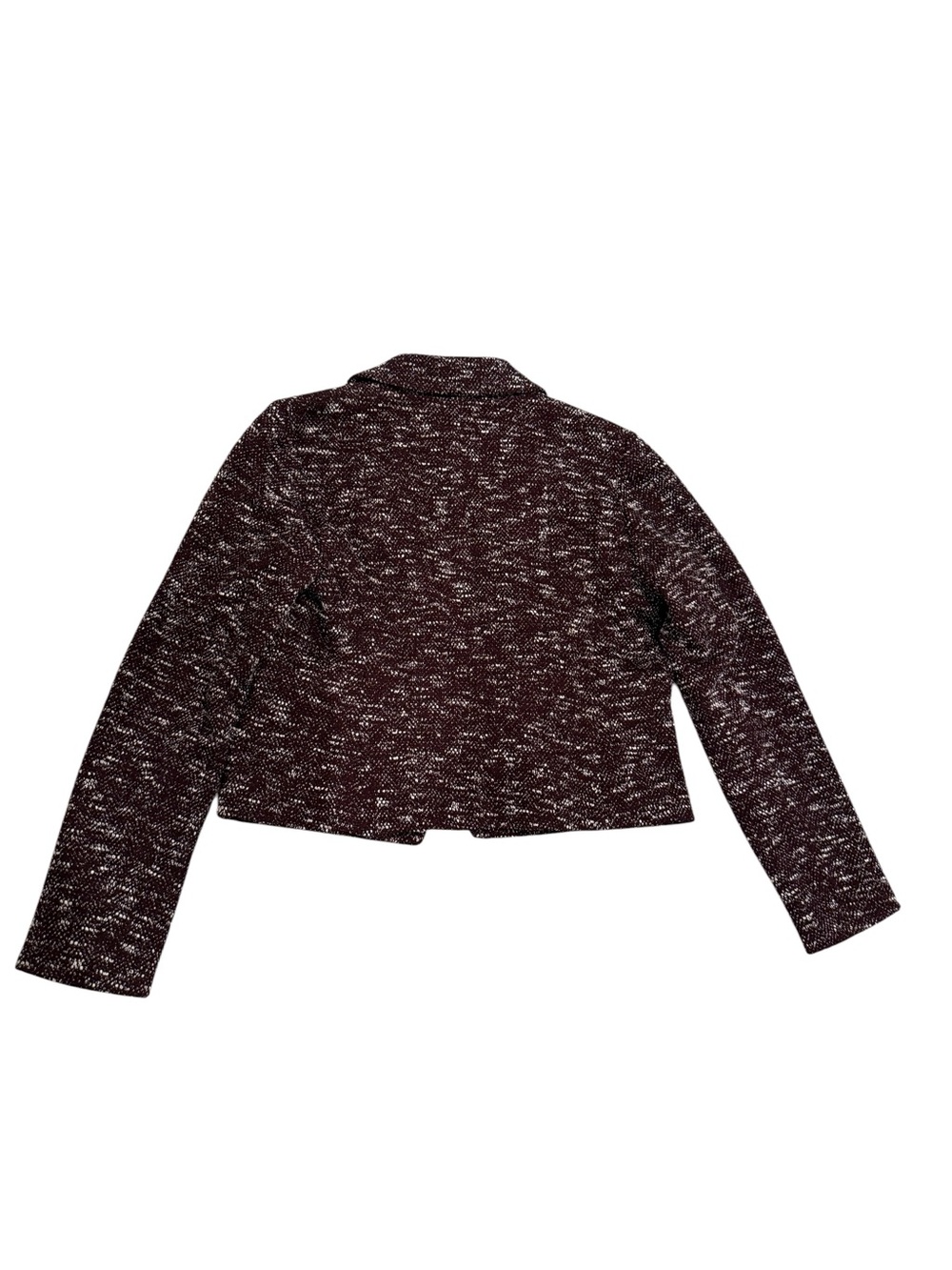Ann Taylor Factory Burgundy Tweed Like Blazer and Skirt Set - Picture 10 of 16